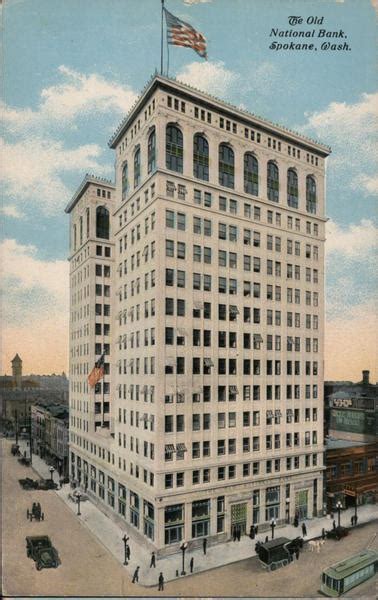 The Old National Bank Spokane Wa Postcard