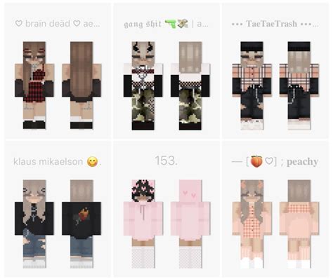 Aesthetic Skin Pack Male And Female Minecraft Skin Packs