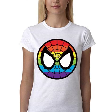 Official Lgbt World Pride 2019 Rainbow Spider Man Mark Shirt Hoodie