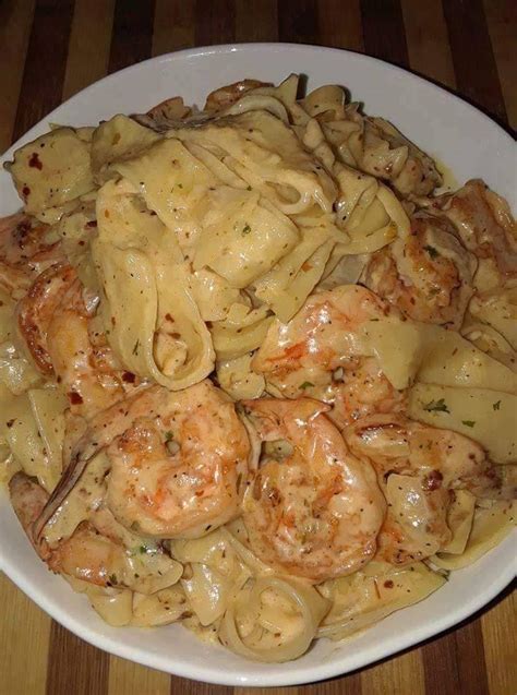 creamy shrimp fettuccine pasta with homemade quickrecipes