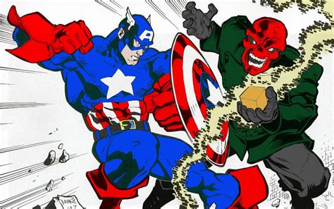 Captain America Vs Red Skull Zoom Comics Daily Comic Book Wallpapers