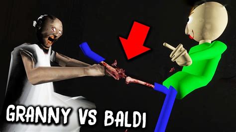 Baldis Basics Vs Granny Horror Game Fight To The Death Who Will Win