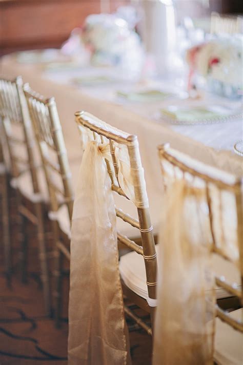 Our wedding chairs provide a durable, elegant seating option for wedding venues and banquet halls. Gold Sash For Chivari Chair - Elizabeth Anne Designs: The ...