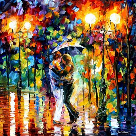 Rainy Dance Painting By Boris Afremov Fine Art America