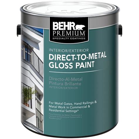 Behr paint provides step by step instructions to help you transform your home's exterior with a coat of paint. BEHR 1-gal. Red Direct-to-Metal Gloss Interior/Exterior ...