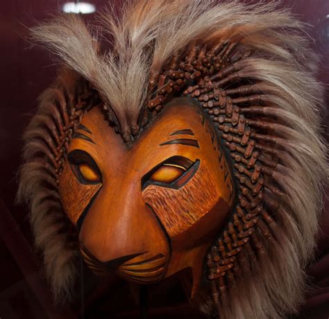 Simba Mask From Broadway Production Of The Lion King Josh Bassett