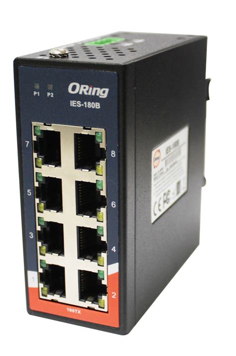 Din Rail Fast Ethernet Switch Unmanaged 8 Ports