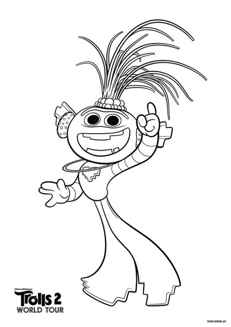 Trolls World Tour Coloring Coloring Pages
