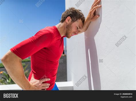 Tired Athlete Runner Image And Photo Free Trial Bigstock