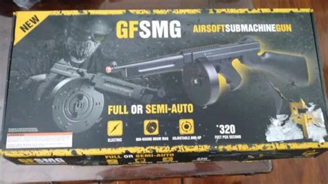 game face gfsmg electric full semi auto airsoft submachine gun w drum magazine 49 99 picclick