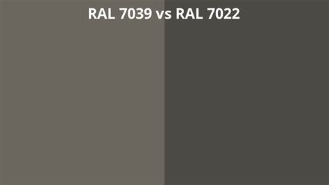 Ral 7039 Vs 7022 Ral Colour Chart Uk