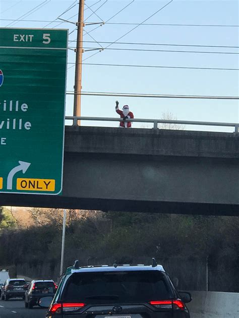 Traffic Psa Santa Is Watching Who’s Naughty Or Nice On 440 So Don’t Drive Like A Butthead R
