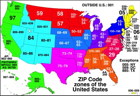 Zip Code Map Of Usa United States Map