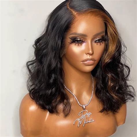 Natural Wig 1b27 Ombre Lace Front Wig Human Hair Colored Wigs Pre Plucked 13x4 Body Wave Human