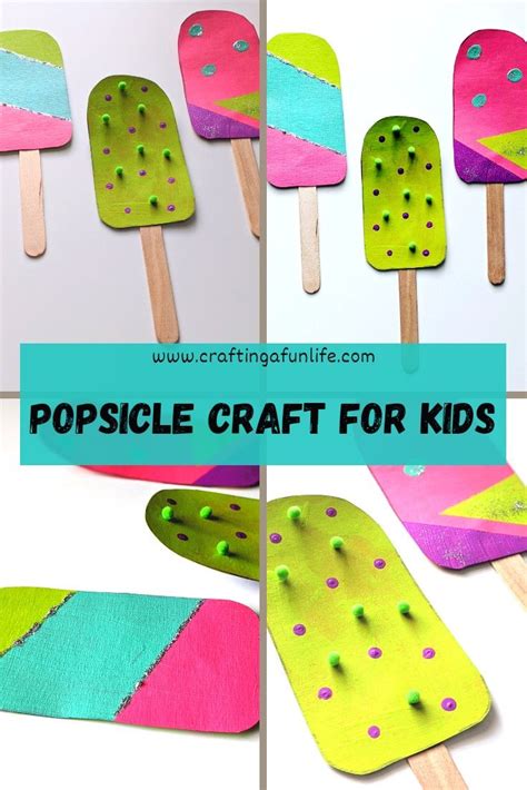 Popsicle Craft For Kids Crafting A Fun Life In 2020 Kids Crafting