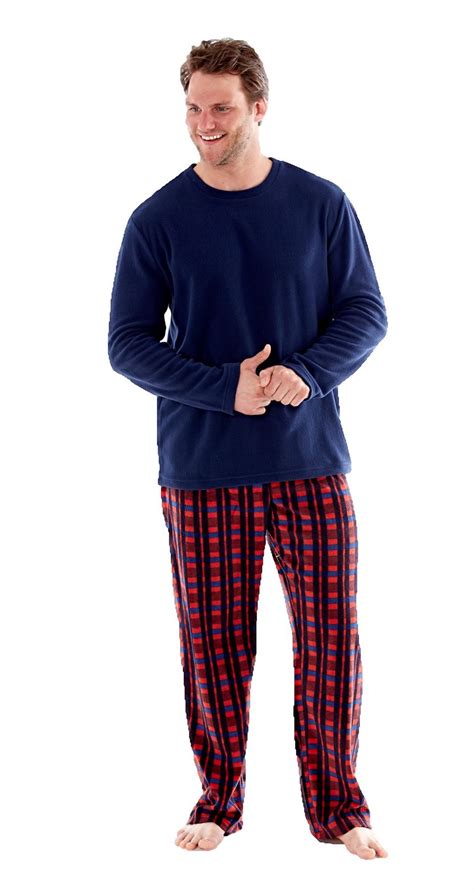 Mens Fleece Thermal Pjs Pyjamas Pajama Set Winter Warm M L Xl Xxl Ebay