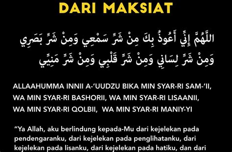 Bertaubat dan memohon ampunan kepada allah swt juga diajarkan oleh nabi kita saw. Doa Untuk Hindari Maksiat - GTK Guru