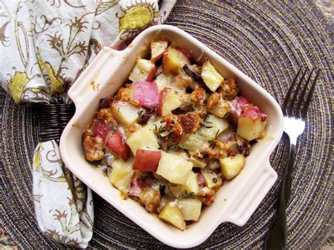 Potatoes are the backbone behind so many comfort foods. Chicken Sausage and Potato Casserole Recipe by Ambery Massey