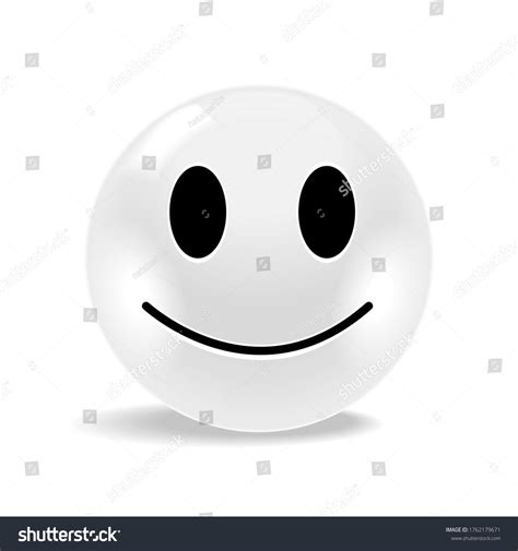 3d Happy Emoticon Isolated On White Stock Illustration 1762179671