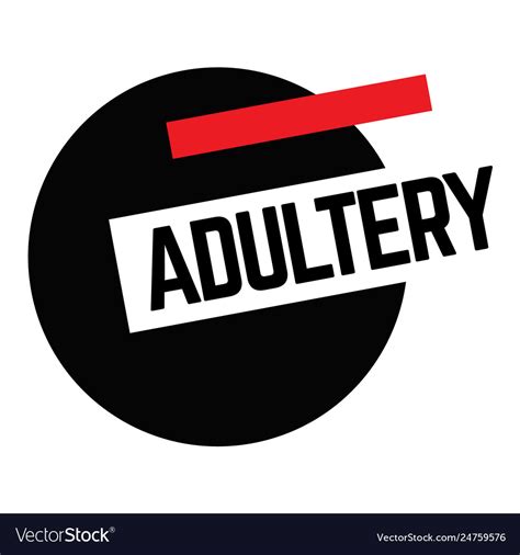 Adultery Stamp On White Royalty Free Vector Image