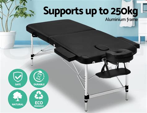 zenses massage table 70cm portable aluminium 2 fold treatment beauty theraphy 9350062256596 ebay