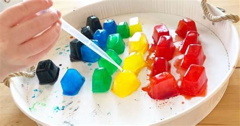 Easy Rainbow Ice Cube Sensory Play For Toddlers Hoawg