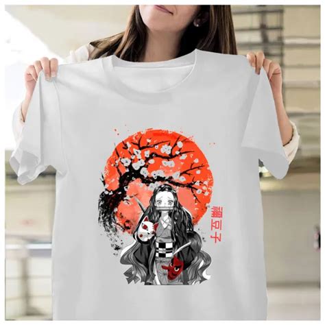 Hot Demon Slayer Nezuko Vintage Kimetsu No Yaiba Anime T Shirt Size S