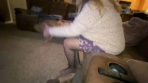 Sexy At Sixty Deb Teases Seduces Hubby With A Boot Job Which Leads To Fucking As She Wears Her