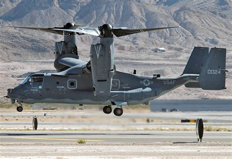 02 0024 Usa Air Force Bell Boeing V 22 Osprey At Nellis Afb Photo