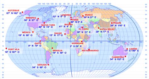 Top Imagen Planisferio Con Coordenadas Geogr Ficas Viaterra Mx