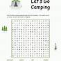 Printable Camping Word Search
