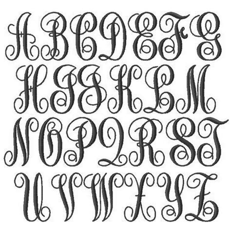 Free vine monogram font