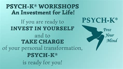 PSYCH-K® WORKSHOPS — An Investment for Life! | PSYCH-K Centre International