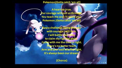 Pokémon Season 1 Theme Song Full Lyrics Youtube