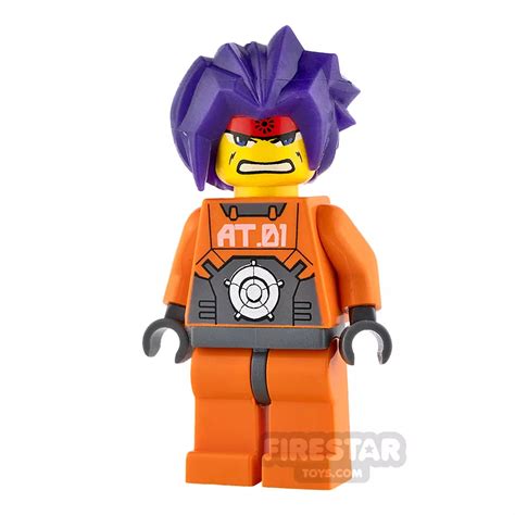 Lego Exo Force Mini Figure Ryo Purple Hair