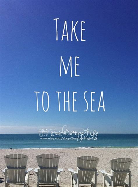 Take Me To The Sea Adirondack Beach Chairs Blue Sky