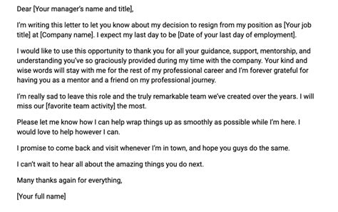 How To Write A Resignation Letter With Templates