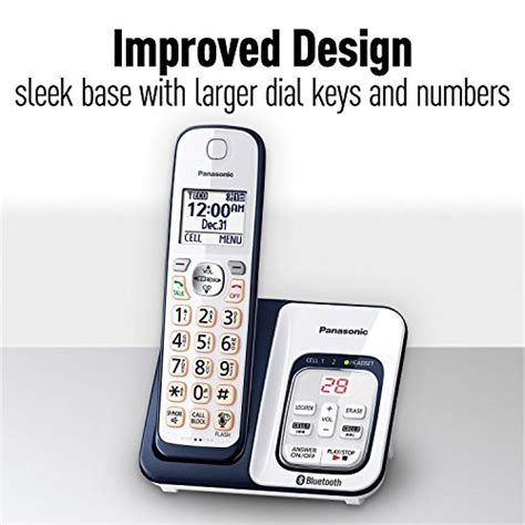 Panasonic Kx Tgd563a Link2cell Bluetooth Cordless Phone With Voice