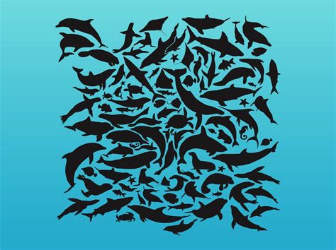 Sea Animals Pattern Vector Art And Graphics