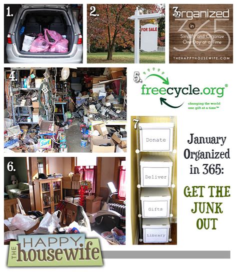January Organized In Get The Junk Out The Happy Housewife