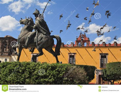 Allende Statue San Miguel De Allende Mexico Stock Photo Image Of