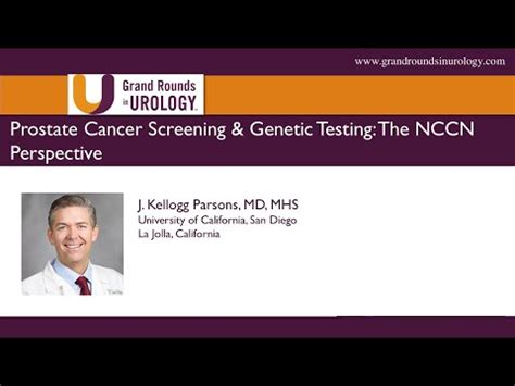 Prostate Cancer Screening Genetic Testing The NCCN Perspective YouTube