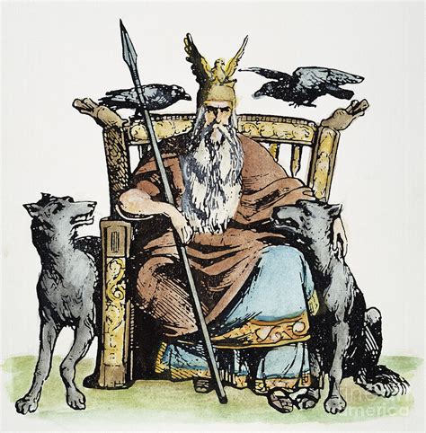 Norse God Odin Woden Photograph By Granger