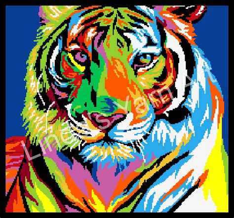 Rainbow Tiger Lindas Yarn Art