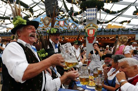Beers Flow In Munich As Oktoberfest Begins