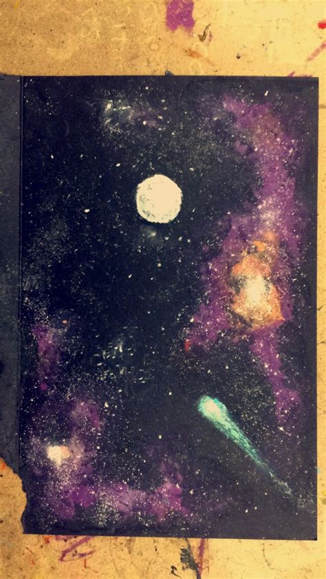 Oil Pastel Galaxy Pastel Art Oil Pastel Art Art