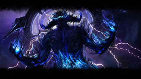 Black And Blue Demon Wallpaper The Elder Scrolls Online Video Games