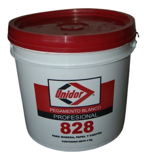 Pegamento Blanco Unidor 828 Madera Construccion Papel Galón 4kg