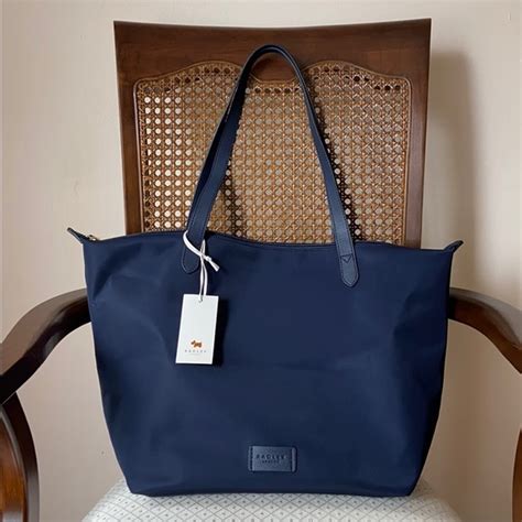 Radley London Bags Navy Blue Radley London Large Zip Tote Poshmark