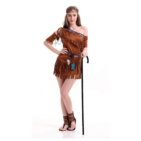 Halloween Costumes For Women Native Costume Ancient American Indians Hottie Costume Fancy Dress